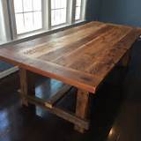 Pictures of Tables Made Out Of Old Barn Wood