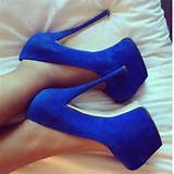 Photos of High Blue Heels