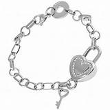 Pictures of Stainless Steel Heart Charm Bracelet