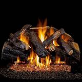Pictures of Real Fyre Charred Oak Vented Gas Log Set