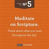Meditate On Scripture