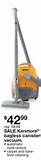 Kenmore Bagless Canister Vacuum Yellow Pictures