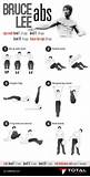 Pictures of Bruce Lee Fitness Routine