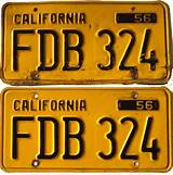 California License Plate Information Photos