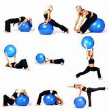 Yoga Ball Core Exercise Photos