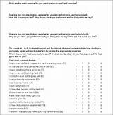 Images of Sports Training Questionnaire