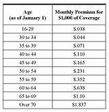 Life Insurance Policy Rates Calculator
