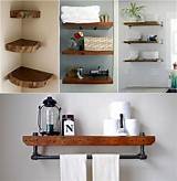 Oak Wooden Shelves Images