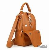 Leather Purse Backpack Pictures