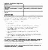 Sample Medical Records Request Form Photos