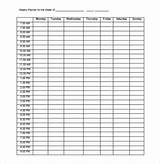 Photos of Daily Schedule Template Doc