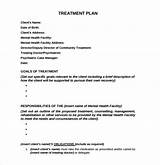 Treatment Plan Template Images