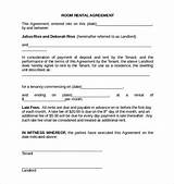 Free Sample Room Lease Agreement Images