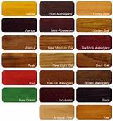 Pictures of Wood Stain Color Chart