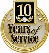Years Of Service Pins With Logo