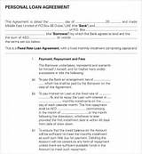 Loan Agreement Template Pictures