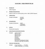 Therapy Treatment Plan Template Pictures