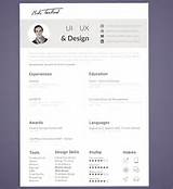 Ui Designer Resume Template Images