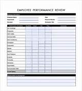 Photos of Employee Review Template