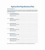 One Page Marketing Plan Pdf