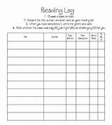 Images of Reading Logs For Middle School Pdf
