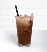 Iced Coffee With Chocolate Syrup Images