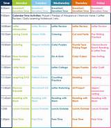 Photos of Daycare Schedule Template