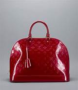 Pictures of Louis Vuitton Red Patent Leather Purse