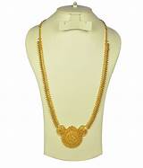 Gold Plated Long Necklace Photos