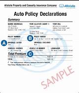 Images of Allstate Auto Insurance Policy