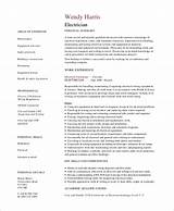 Commercial Electrician Resume Pictures