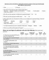 Photos of Therapy Questionnaire