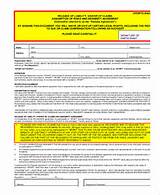Insurance Liability Waiver Form Template Pictures