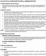 Payroll Accounting Analyst Job Description Images