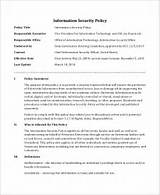 Photos of Information Security Policy Sample