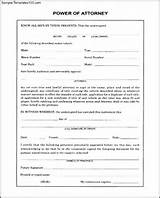 Power Of Attorney Blank Form Print For Free Photos