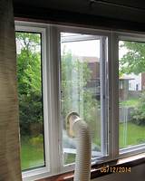 Installing Window Air Conditioner Sliding Window Photos