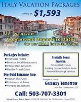 Vacation Packages To Italy Including Airfare