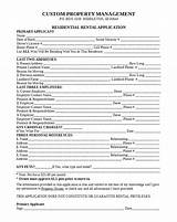 Florida Residential Rental Application Form Photos