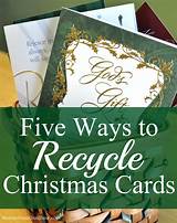 Images of Recycle Christmas Card Craft