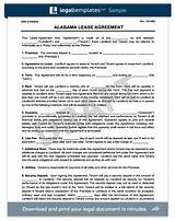 Alabama Residential Lease Agreement Form Images