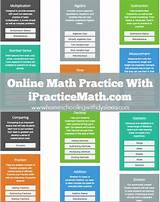 Pictures of College Math Practice Online