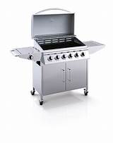 6 Burner Gas Grill Stainless Steel