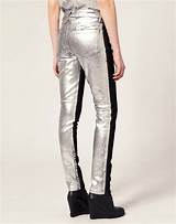 Foil Print Jeans Pictures