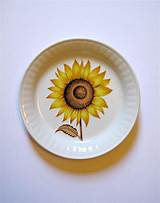 Pictures of Sunflower Plate Set