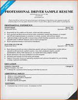 Photos of Truck Driver Resume Sample