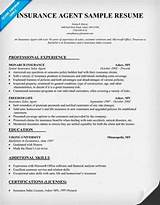 Insurance Agency Resume Pictures