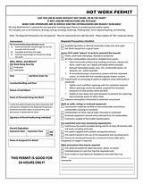 Pictures of Electrical Hot Work Permit Form