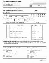 Images of Facility Use Form Template