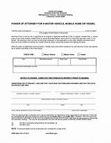 Photos of Motor Vehicle Power Of Attorney Form Florida